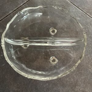 Elegant Clear Glass Decorative Bowl